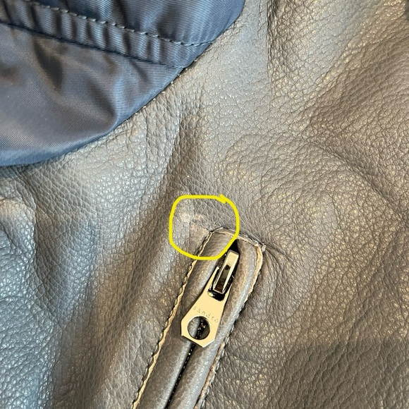 Sandro Women's Ruched Leather Biker Jacket - Picture 15 of 17